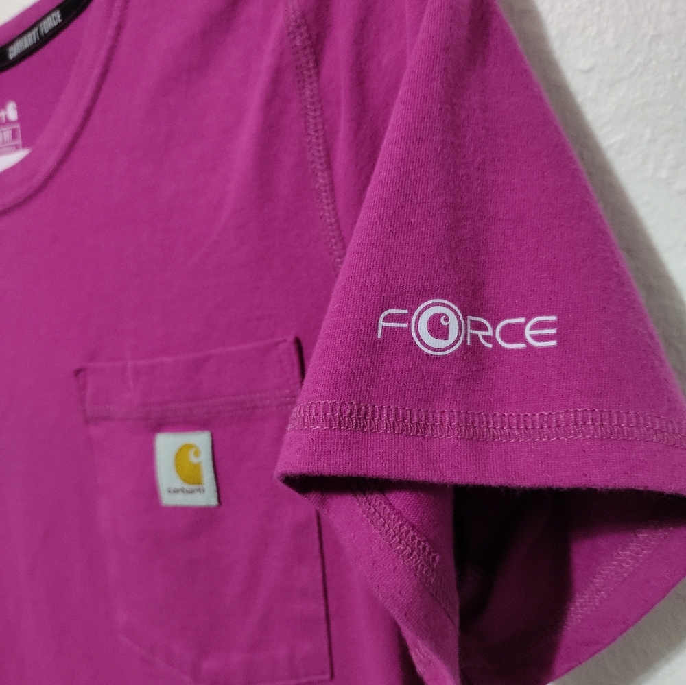 Carhartt Women's Short Sleeve Tee - Pink - Picture 2 of 4